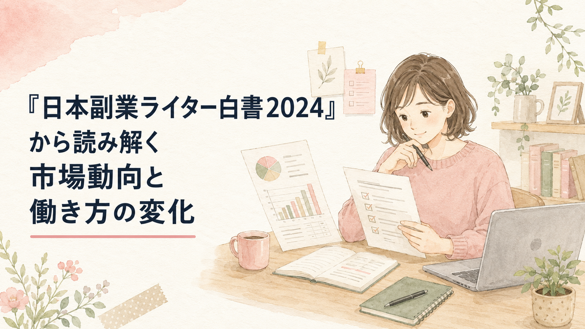 フリーランス白書2024の統計と契約条件を確認する副業ライター