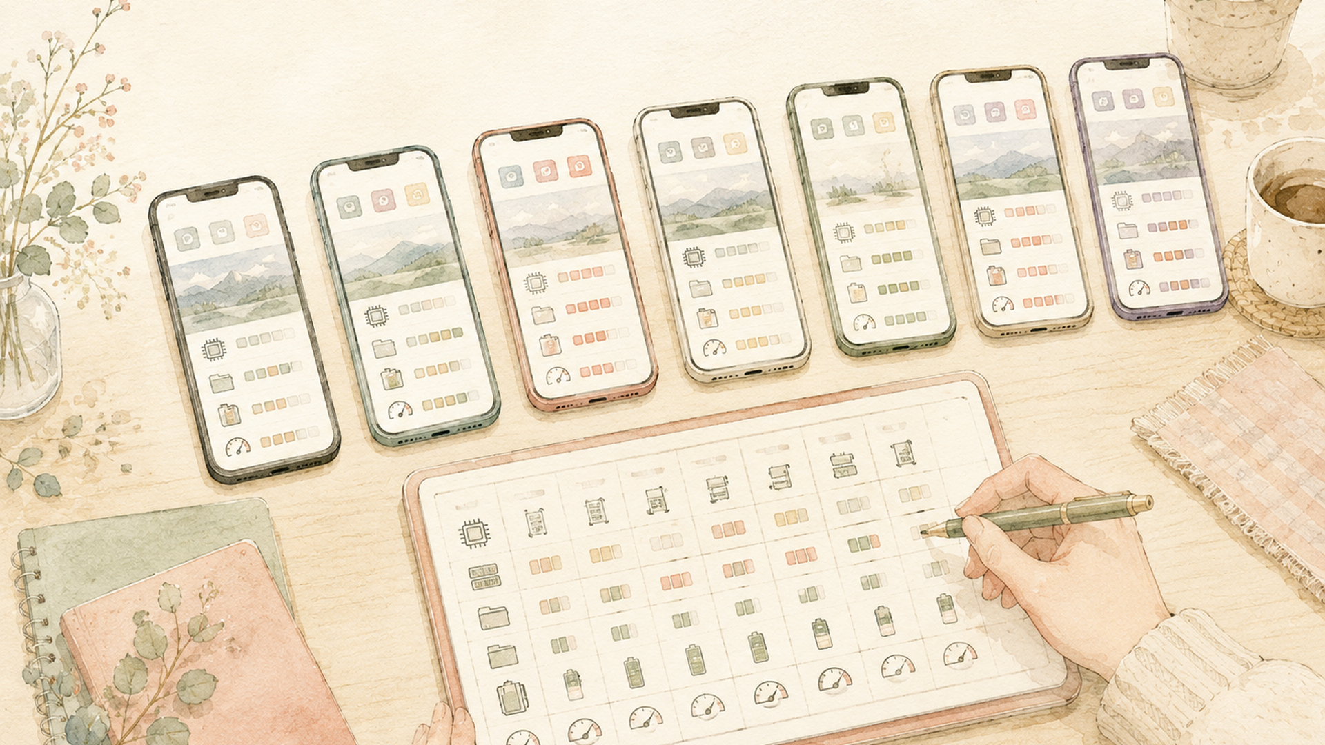 RAMやストレージなどスマホの必要スペックを確認する場面